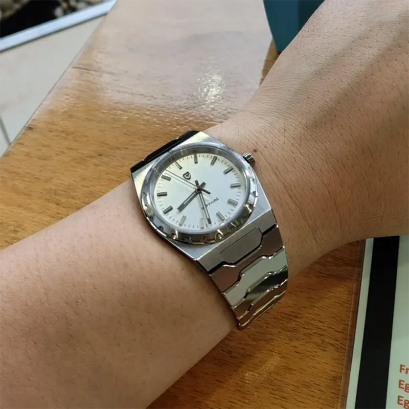 Pagani Design Super Thin Silver-tone Men's Watch- PD-YS020